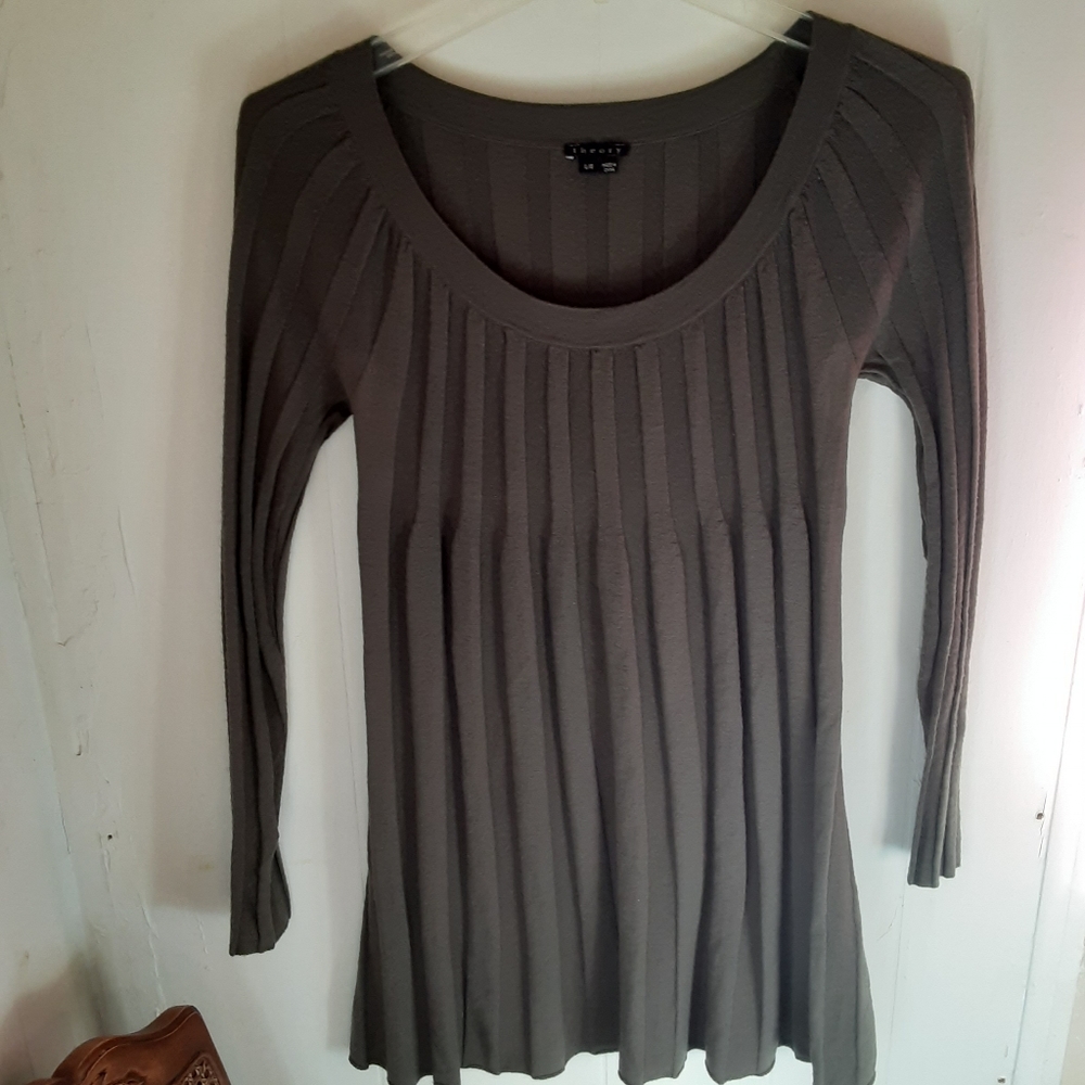 Theory Green long Sleeve Dress